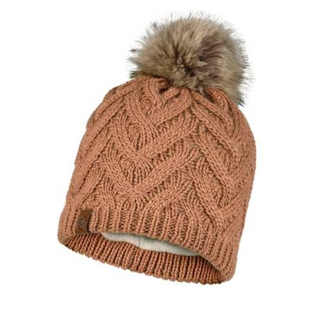 Čiapka BUFF® Lifestyle Adult Knitted & Fleece Band Hat CARYN ROSEWOOD