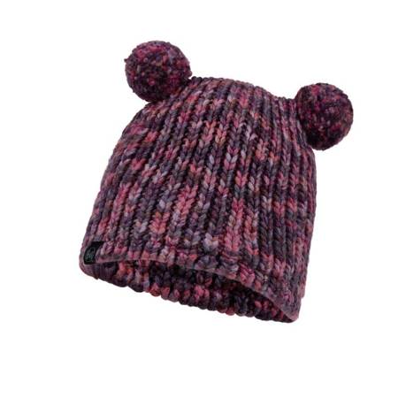 Čepice dla dzieci BUFF® Lifestyle Kids Knitted & Fleece Band Hat LERA PURPLE
