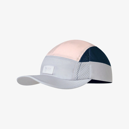 Sportowa czapka z daszkiem BUFF® 5 PANEL GO CAP DOMUS LIGHT GREY