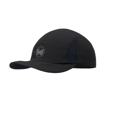 Sportowa czapka z daszkiem BUFF® 5 PANEL GO CAP R-SOLID BLACK