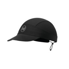 Składana, lekka czapka do biegania BUFF® PACK SPEED CAP  R-SOLID BLACK