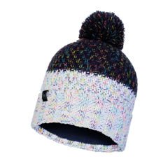 Zimná čiapka BUFF® Knitted & Fleece Hat Janna NIGHT BLUE